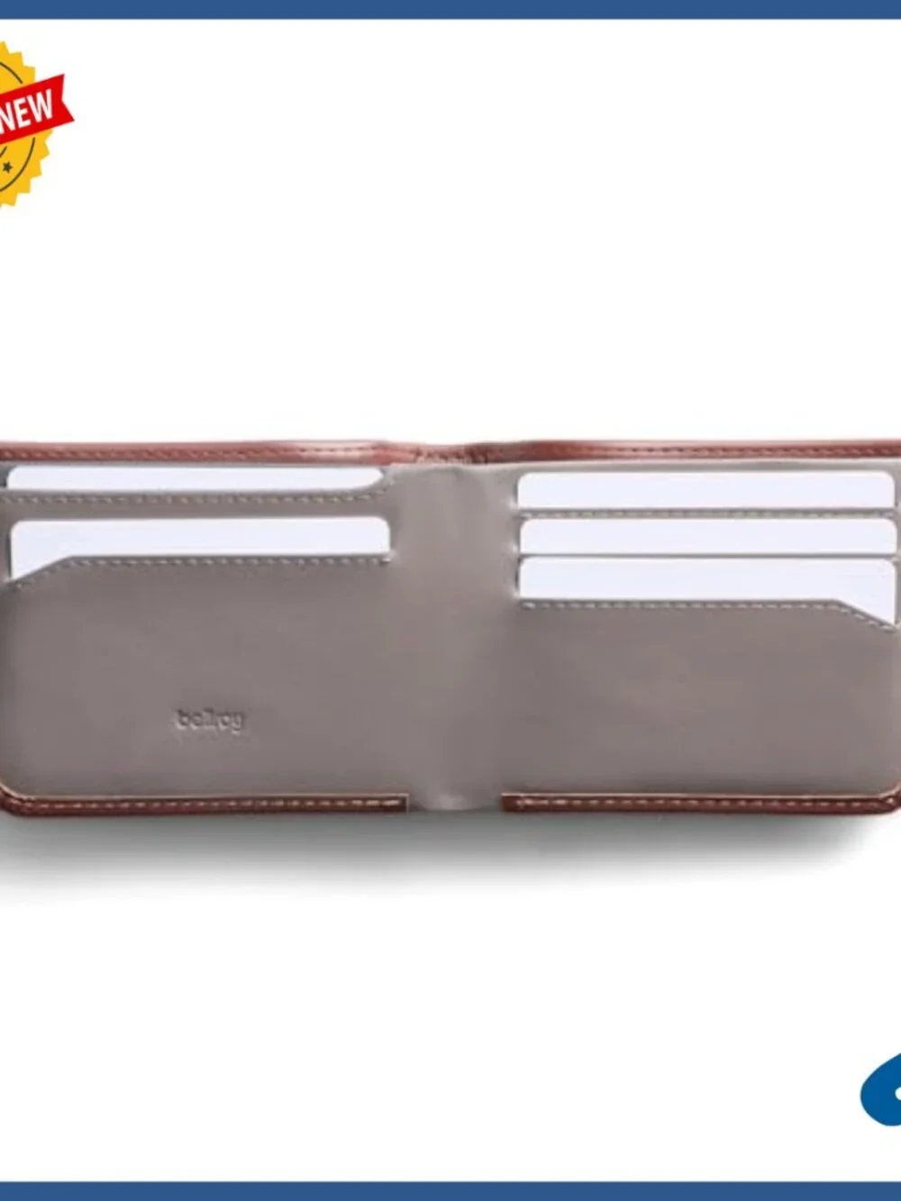 Slim Leather Bifold Wallet RFID Protected Holds 12 Cards Coin Pouch
